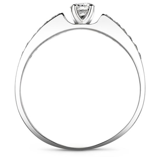 Серебряное кольцо с фианитами ПДК119, 15, 46.5, 2.05