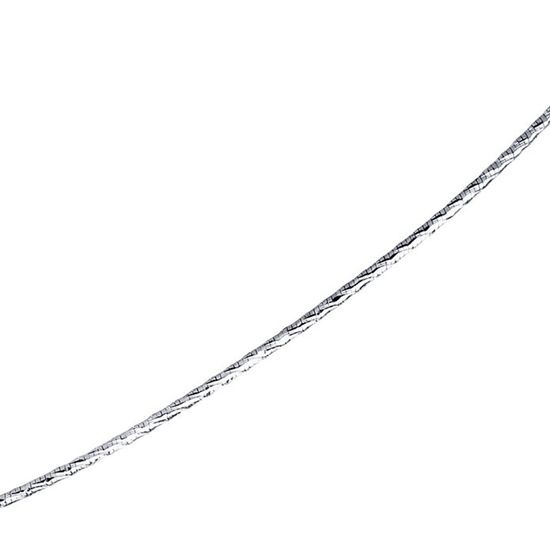 Срібний ланцюжок плетіння снейк родоване SSDA040, 40, 4.20