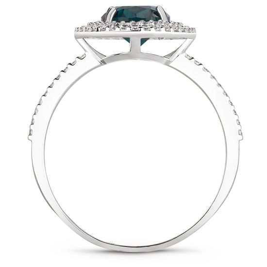 Серебряное кольцо с топазом лондон Камелия, 15.5, 47.8, 2.57