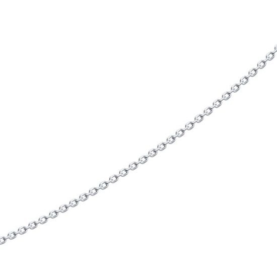 Серебряная цепочка плетение якорное родированное SAD035, 40, 1.50