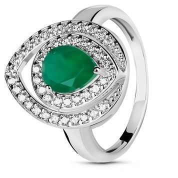 Серебряное кольцо с агатом Аврора ПДК82АГ 16р.