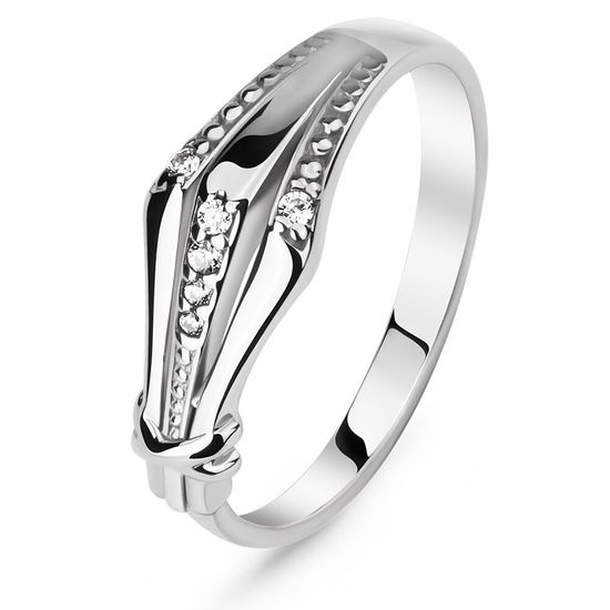 Серебряное кольцо с фианитами Аркона, 16, 50.3, 2.60