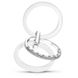 Серебряное кольцо с керамикой и фианитами Виченца, 16, 50.3, 6.41