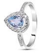 Серебряное кольцо с топазом Карина ПДК115Т 15р.