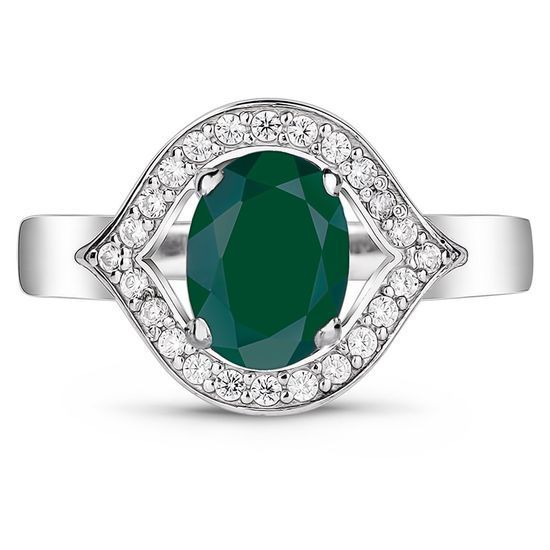 Серебряное кольцо с агатом Батист ПДК69АГ 16р.