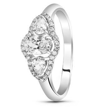 Серебряное кольцо с фианитами Калис, 16.5, 51.5, 2.38