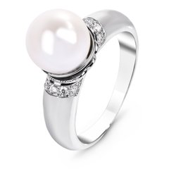 Srebrny pierścionek z perłami Michelle, 17, 52.8, 4.70