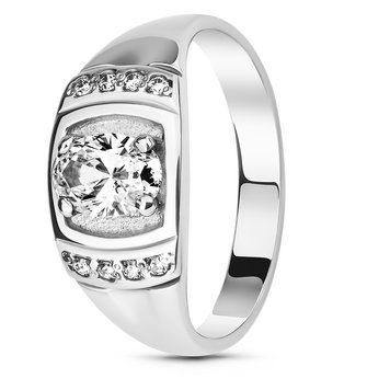Серебряное кольцо с фианитами Мираж, 17, 52.8, 3.50