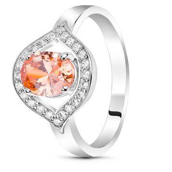 Серебряное кольцо с фианитом шампань Батист, 16, 50.3, 2.41