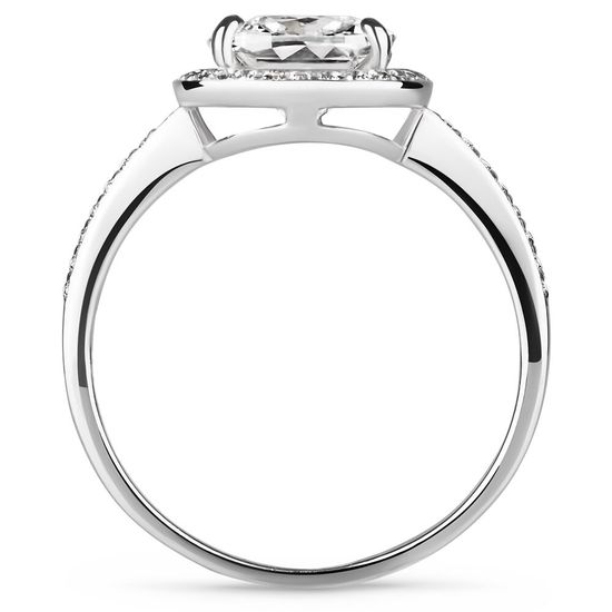 Серебряное кольцо с фианитами Кристалл, 2.50