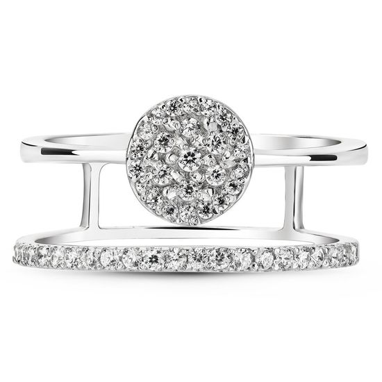 Серебряное кольцо с фианитами Ruvas fashion, 16, 50.3, 2.81