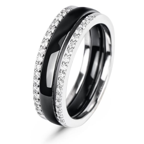 Серебряное кольцо с керамикой Дижон, 19.5, 60.3, 5.75