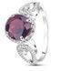 Серебряное кольцо с гранатом Янтарь ПДК58Г 16р.