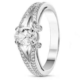 Серебряное кольцо с фианитами Альпина, 16, 50.3, 2.40