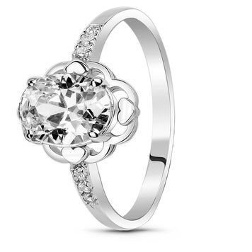 Серебряное кольцо с фианитами Маяк, 16, 50.3, 2.25