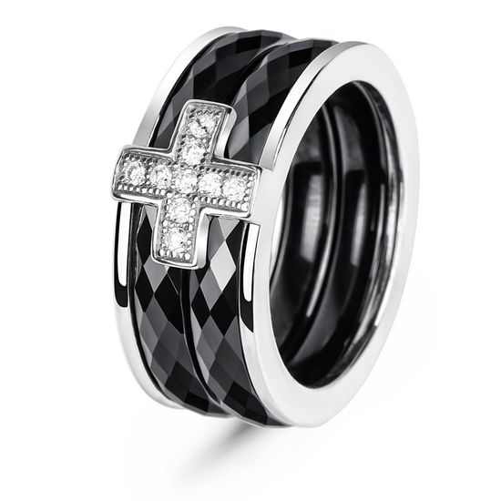 Серебряное кольцо с керамикой Бирмингем, 18.5, 57.8, 6.82