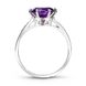 Серебряное кольцо с фиолетовым фианитом Илона, 16, 50.3, 2.30