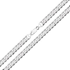 Серебряная панцирная цепь без покрытия ПД200, 60, 41.25