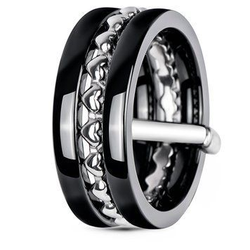Серебряное кольцо с керамикой Лион, 16, 50.3, 6.75
