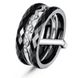 Серебряное кольцо с керамикой и фианитами Ливерпуль, 6.31
