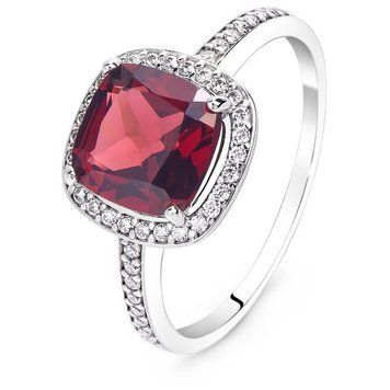 Серебряное кольцо с гранатом Кристалл ПДК80Г 18р.