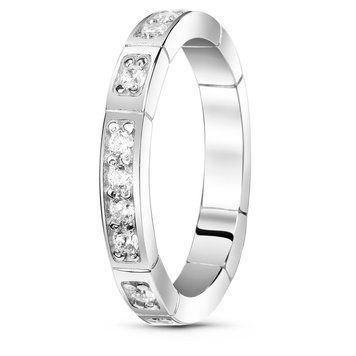 Серебряное кольцо с фианитами ФК320, 16.5, 51.5, 3.19