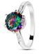 Серебряное кольцо с фианитом мистик Илона, 16, 50.3, 2.30