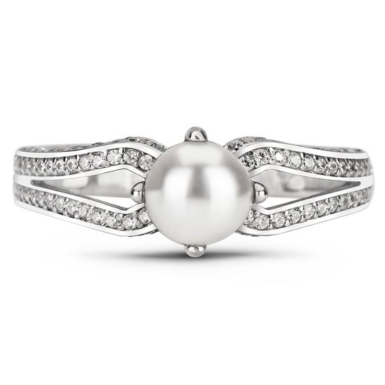 Srebrny pierścionek z perłami Greta, 16.5, 51.5, 4.05