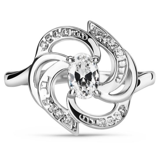 Серебряное кольцо с фианитами Мария, 2.80