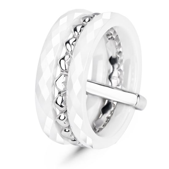 Серебряное кольцо с керамикой Тулуза, 6.82