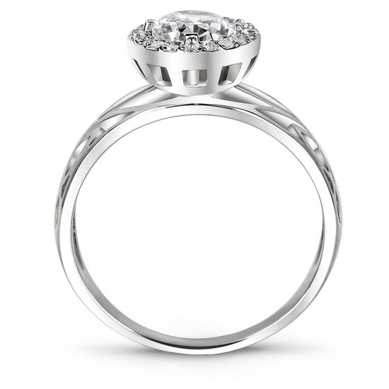 Серебряное кольцо с фианитами Лолита, 16.5, 51.5, 3.73