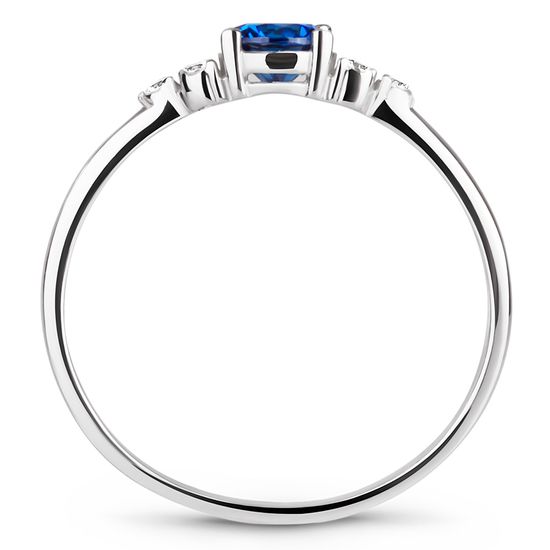Серебряное кольцо с нано сапфиром Джерси, 16, 50.3, 1.20