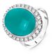 Серебряное кольцо с зеленым кошачьим глазом Императрица, 19, 59.1, 6.91