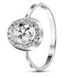 Серебряное кольцо с фианитами Сливки, 15.5, 47.8, 2.00
