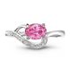Серебряное кольцо с розовым фианитом Феерия, 1.87