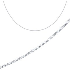 Серебряная цепочка плетение панцирное родированное SPD040, 50, 2.80