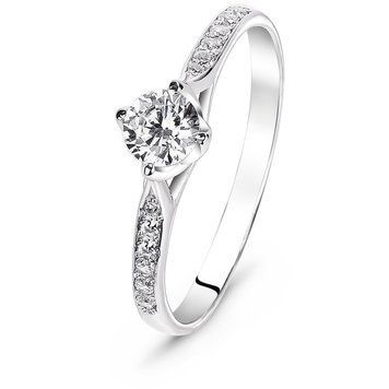 Серебряное кольцо с фианитами Жозефина, 15.5, 47.8, 1.60