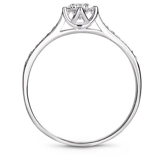 Серебряное кольцо с фианитами Жозефина, 15.5, 47.8, 1.60