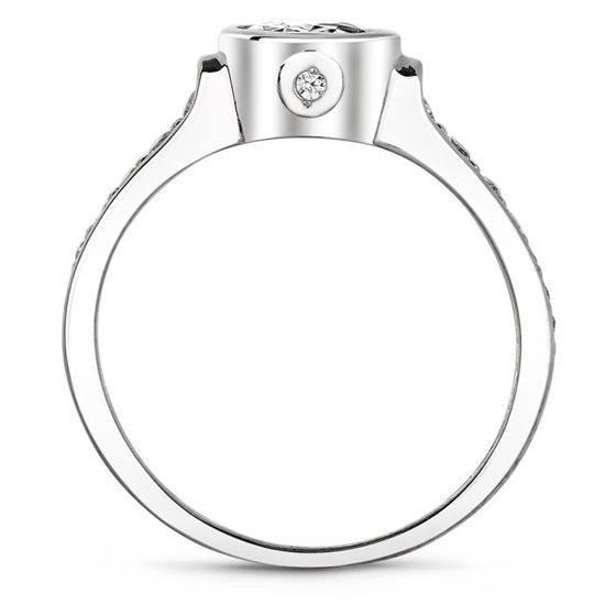 Серебряное кольцо с фианитами Стелла, 17.5, 54.5, 3.23