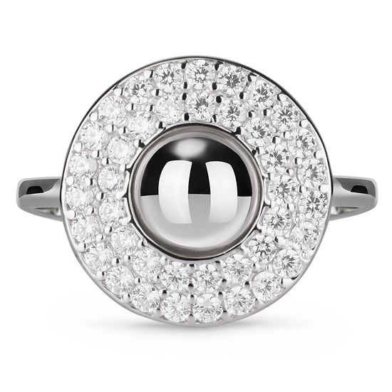 Серебряное кольцо с фианитами Клео, 2.90