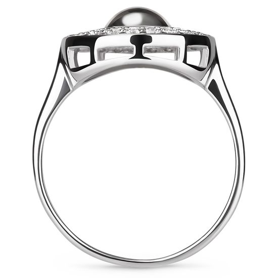 Серебряное кольцо с фианитами Клео, 2.90