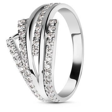 Серебряное кольцо с фианитами Рада, 16, 50.3, 2.61