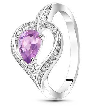 Серебряное кольцо с аметистом Ясмин ПДК101АМ 16р.