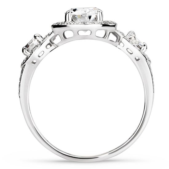 Серебряное кольцо с фианитами Рио, 16, 50.3, 2.96