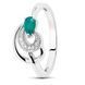 Серебряное кольцо с агатом Ландыш ПДК105АГ 15.5р.