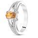 Серебряное кольцо с цитрином Альпина ПДК50Ц 16р.