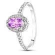 Серебряное кольцо с аметистом Анита ФК097АМ 15.5р.