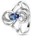 Серебряное кольцо с сапфиром нано Севилья, 16, 50.3, 2.55