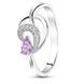 Серебряное кольцо с аметистом Ландыш ПДК105АМ 15.5р.