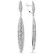Срібні сережки-підвіски з фіанітами Рандеву, 10.88